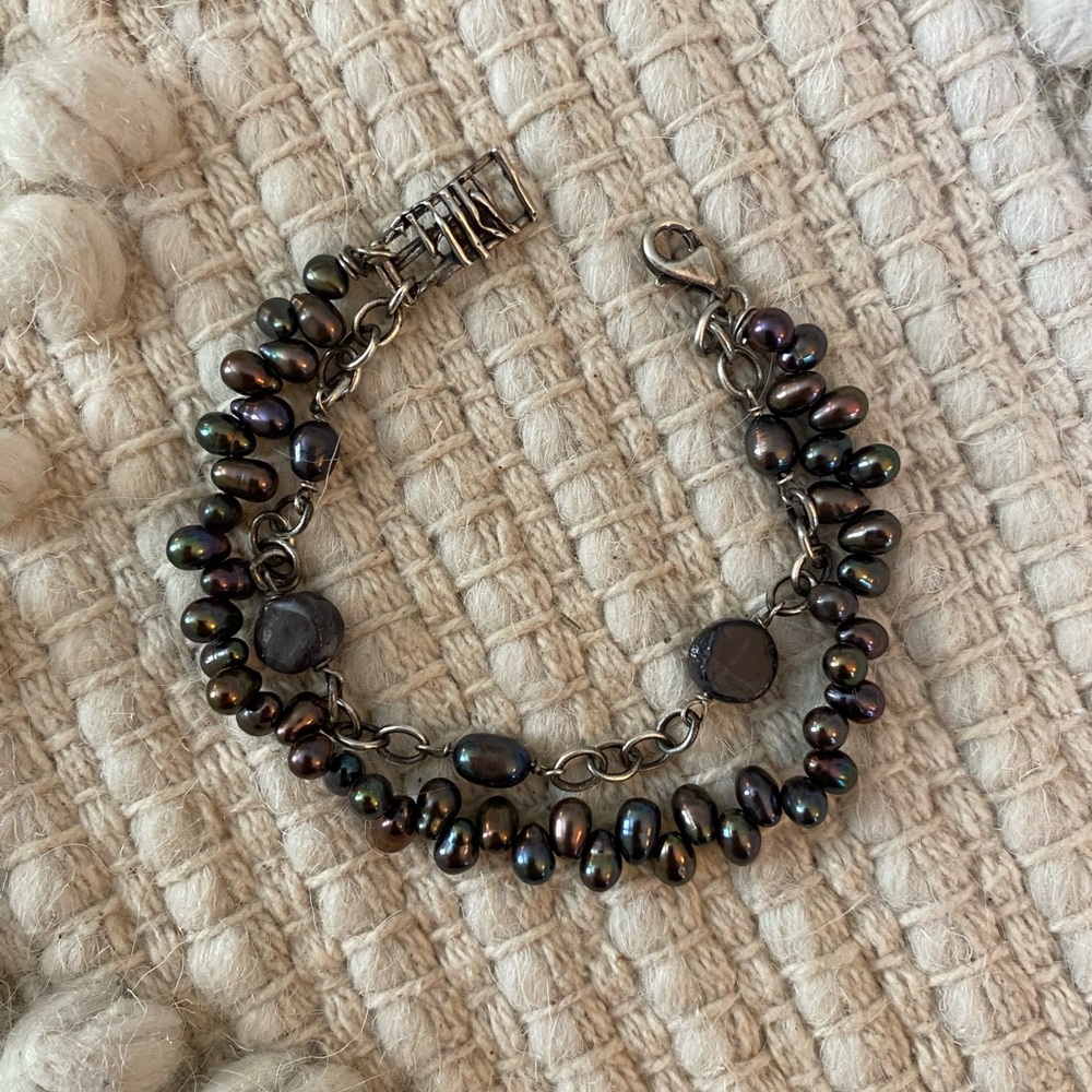 Handmade freshwater pearl bracelet